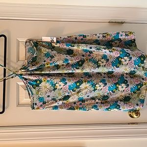 SO BRAND WOMENS JUNIOR SIZE SUMMER BLUE FLORAL MINI DRESS SIZE MEDIUM